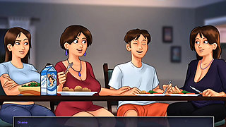 Went to the farmhouse and had with aunty