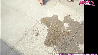 Golden Shower Games Outdoor With Racy Mulatto