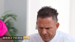 Brazzers - Kira Noir uses a handjob to divert her bf before fucking his homie victor