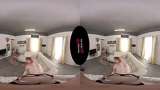 Silk Fetish - Busty Redhead Stockings Pov - Sexlikereal
