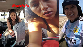 We were so excited that we couldn't stand going to the hotel, so we started fucking in the car in the middle of the road or highway