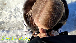 Married Whore S-wife Katy Gets Fucked on the Side of the Road and Got Cum in Her Pussy