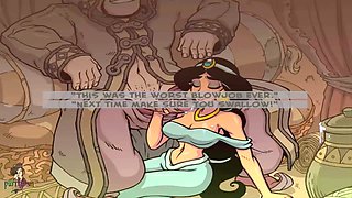 Princess Jasmine giving oral instructions in various languages