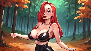 Stepsister Jessica from Who Framed Roger Rabbit Bouncing BIG TITS and Puffy Nipples
