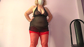 My Mature Wife Is Cheating on Me on Webcam. Chubby MILF with Big Tits.