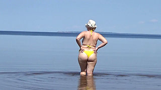 My Wife on the Beach