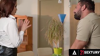 Marie Berger's Anal Delight: Office Tease & Rough Ride