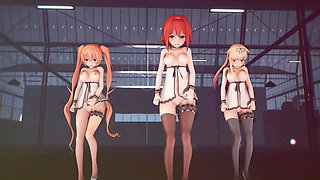 Mmd R-18 Anime Girls Sexy Dancing (clip 21)