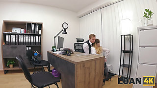 LOAN4K. Sexy gangster wife Maya couldn't resist and jumped on a big dick to get a loan