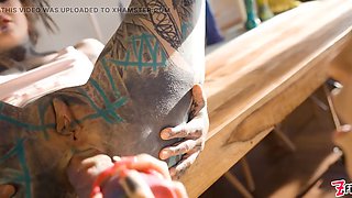 Tattoo Lesbians Anal Extreme - Anuskatzz Squirt All Over Eden Ivy - Toys, Gapes, ATM