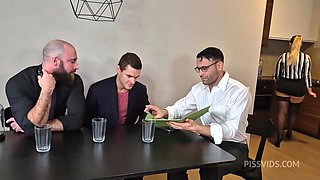 Secretary slut goes Wet, Jennifer Mendez BACK with DP, DVP