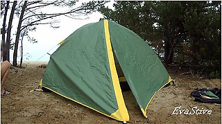 How To Set Up A Tent On The Beach Naked. Video Tutorial