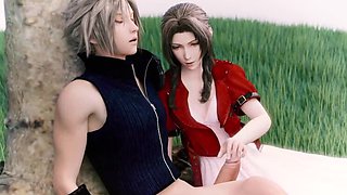 Final Fantasy Hentai: Tifa & Aerith Fuck Cloud in New Dreams Episode 1