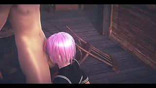 Hentai Uncensored - Tanami Blowjob and Fucked in a Tavern - Japanese Asian Manga Anime Game Porn