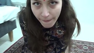 Horny Turkish Stepsister Fucks Brother - Homemade Cowgirl & Blowjob