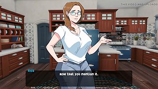 Creative butt-themed video game fun with a cartoon mom and wild blowjob adventures