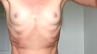Hot Petite Blonde MILF Fuck Machine Cowgirl Position