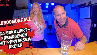 Bachelor Farewell Becomes a Stranger Party! Condom Gets Stuck in the Pussy! Threesome Even Before the Wedding Ceremony!