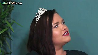 Tireless lass's femdom video