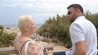 Nuria Madura enjoys passionate sex with her partner.