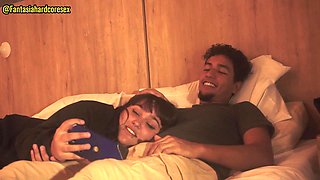 My stepsister swallows my dick after watching the movie, they almost discovered us!! FANTASIAHARDCORESEX X ALISONGONZALEZ26