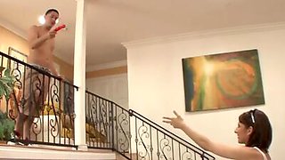Lexi Bloom Gets Fucked On The Stairs part 1