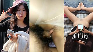 Korean Cutie WooHyun Takes a Stocking Fuck in Home