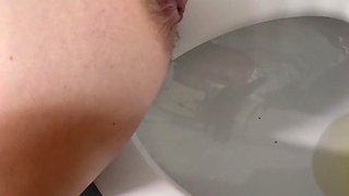Me on the toilet trying and pushing