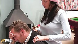 Spreadeagle action with steamy nymph from Kings Of Fetish Teen