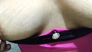 Hot Lady Fingering Her Hot Pussy Nipple Boobs Licking Urine in Bathroom