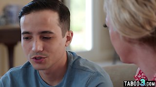 Stepmother insists that stepson fuck her