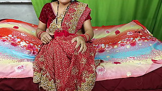 Brother-in-law caught his real sister-in-law putting a bat in her pussy and then fucked her hard.  in clear hindi voice