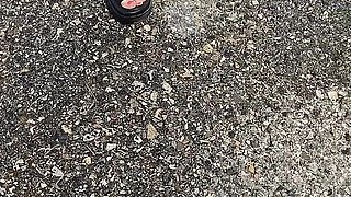 Two Filthy Girls Marking Their Territory
