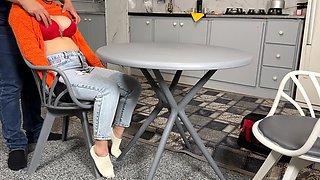A lucky plumber gets paid with Arab juicy pussy and very nice pair of jugs