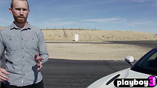 Big natural juggs babe model posed naked