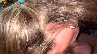 Beautiful Oral Queen Swallows Her Husbands Hard Cock and Slides Beaded Rod Balls Deep