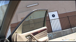 Instead of using the bathroom Christina Skye cheats on her man with a gloryhole BBC