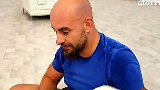 Interracial anal group sex