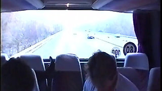 A Partouze in a Bus in the Middle of a Trip to Corsica!