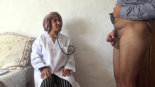 This Turkish Doctor Is Shocked!!! I Take Out My Big Cock In Front Of Her