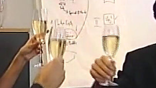 Two MILFs with Hairy Pussy Ass Fucked and Cummed in Mouth by Huge Vintage Cocks