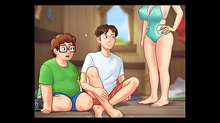 Let's have fun with big boobs in Summertime Saga