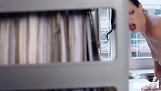 Sina Velvet's Tantalizing Charm Sparks Passion in German Office