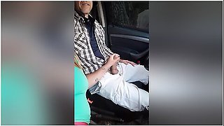 Wife Sucking Husbands Cock While He Drives