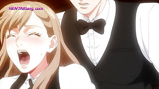 Wet Shower Fuck - Ryota fucks Kanade under the shower while Momoka touches herself watching! HENTAI