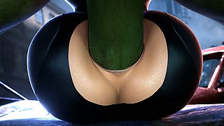 Extreme Anal Sex! Hulk Fucking Natasha's Delicious Round Ass - huge Monster Cock Anal  Saveass