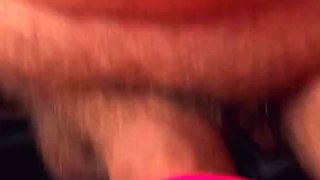 Baby Loves Lots of Pleasure at Once, She Jerks off Her Clit with a Vibrator While I Fuck Her.