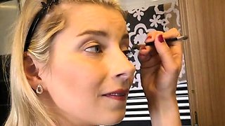 KaterinaHartlova Morning Makeup In My Private Bathroom LEWD