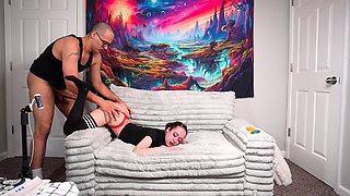 Horny Teen Punished by Her Stepbrother