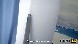 Hunt4k. hot russian hooker novella night is hardcore with her landlord in front of her cuckold gf